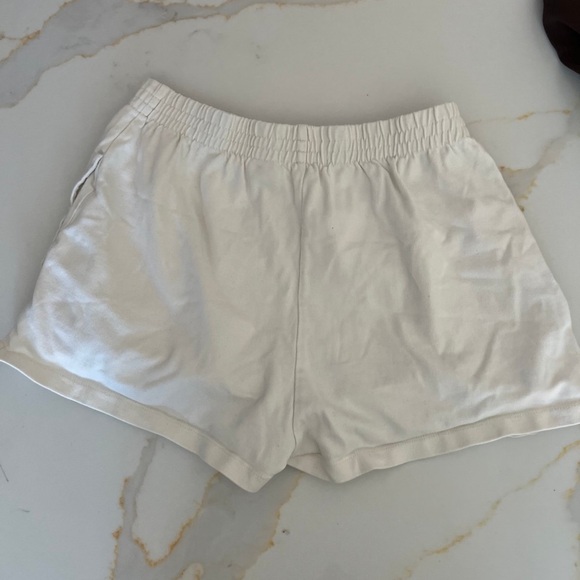Brandy Melville Cream Athletic Shorts - Picture 2 of 3